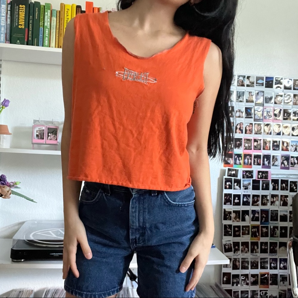 vintage everlast cropped tee